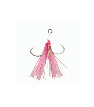 Anzuelo Pike WO Assist hook doble varios tamaños Pink 2 unidades