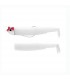 Black Minnow 2.5-BM105 combo shore 8gr Blanc Tête Rouge
