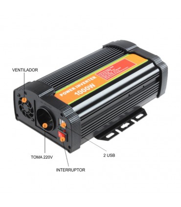 Inverter 12V to 220V MSW10 1000W-2000W Modified sine wave