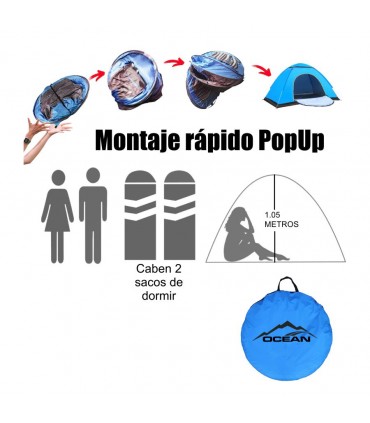 IGLOO tent 2.00*1.50*1.05M Popup Blue