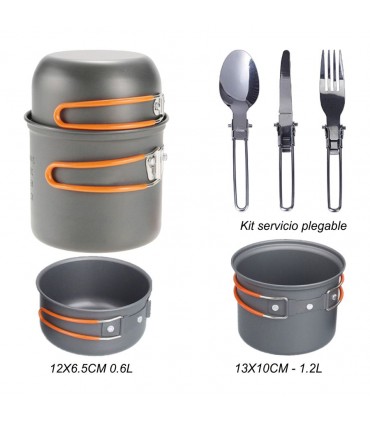 Camper Ocean Stone tableware kit service set + kettle + cup 5 pieces
