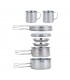 Kit de talheres Camper Ocean Luxor 8 peças Aço inox