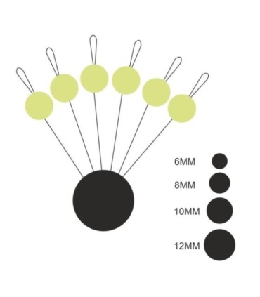Luminous floating stopper various sizes