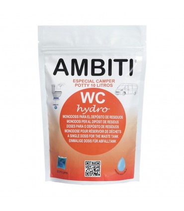 Ambiti Hydro limpador químico de tanques de resíduos sanitários 10/12L dose única 20 unidades 10gr
