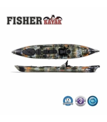 Caiaque Angler 14 Comprimento 4,33m Largura 0,77m