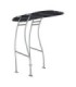 Tenda da sole T-Top PRO 1.5 alluminio anodizzato Argento tela nera
