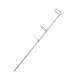 Picchetto supporto asta in acciaio inox per rocce e sabbia 10x490mm