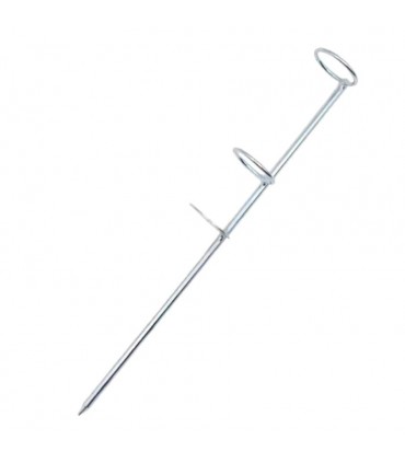 Stainless steel rod support peg for rocks and sand 10x490mm
