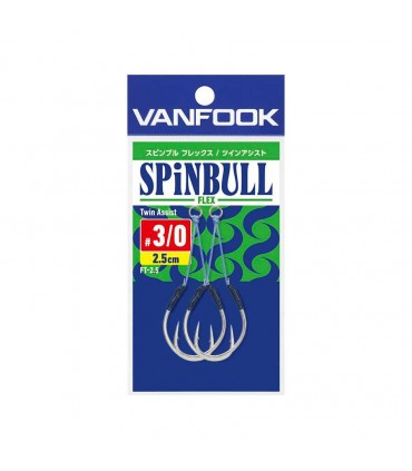 Vanfook Anzuelo Spinbull Flex Twin Assist FT-2.5 - 2 unités différentes mesures