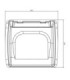Toldo T-Top Caja electronica c/cerradura 70X66X33 cm