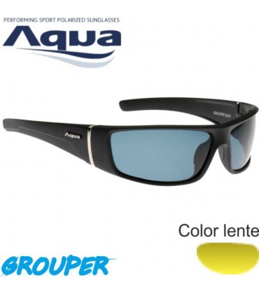 Óculos AQ GROUPER MATT BLACK/PL YELLOW Polarizado