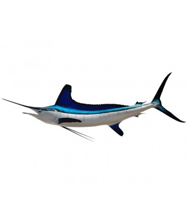 Nachbildung des weißen Marlins aus Faserweißer Marlin 78"