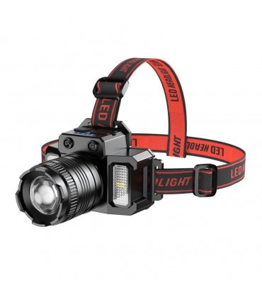 Lampara linterna cabeza IPX sensor & zoom 360º 1000L Recargable