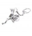 Chave-chave Spinning rolha prateada