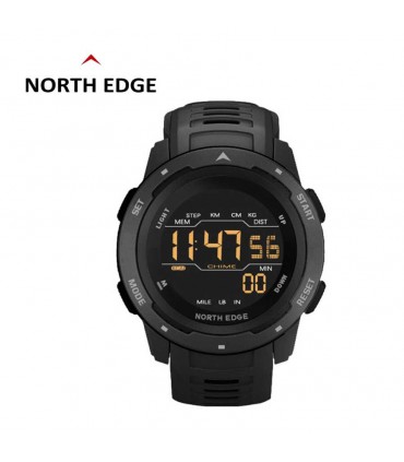La montre originale North Edge Mars est noire. Extérieur