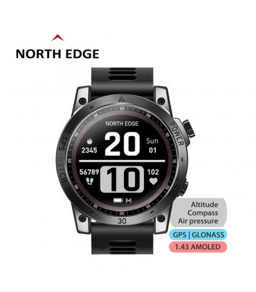 Reloj original North Edge Cross fit 3 Black. Inteligente HQ