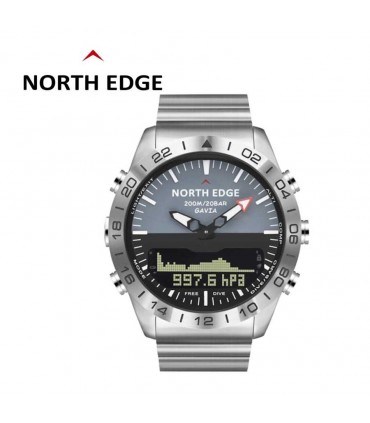 Original North Edge Gavia watch with steel strap. Hybrid Pilot