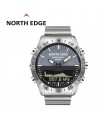 Reloj original North Edge Gavia correa acero. Hibrido Piloto