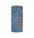 Flagge des Halses Ozean 25x50 Angeln Gyotaku blau
