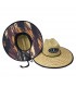 Le chapeau Ocean Straw Hollow Brown Jungle adulte T58