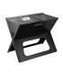 Barbecue portable pliant en fer noir 44*29*37cm