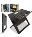Barbecue folding black iron 48*30*40cm