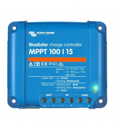 Controlador de carregamento de Mppt Solar Solar Victron 100/15 (12 / 24V-15A) - SCC010015200R