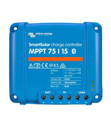 Carica regolatore Victron Smart Solar MPPT 75/15 (12 / 24V-15A) - SCC075015060R