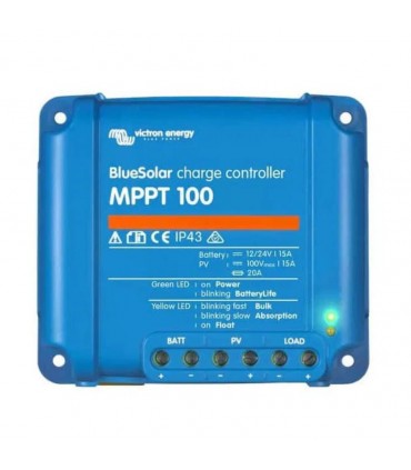 Controlador de carregamento Azul Victron Blue Mppt 100/20 (12/24 / 48V-20A) - SCC110020170R
