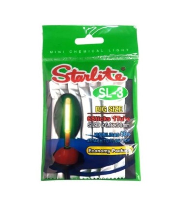 Luce chimica Starlite sl3 6x50mm 6 unità