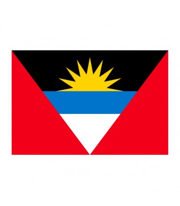 Drapeau antique et barbua Plusieurs mesures