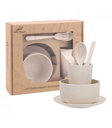 Game Tableware 6 pieces Polypropylene (PP) Beige