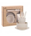 Vaisselle de jeu 6 pièces Polypropylène (PP) beige