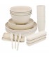 Game Tableware 32 pieces Polypropylene (PP) L Beige