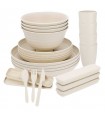 Vaisselle de jeu 32 pièces Polypropylène (PP) L beige