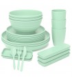 Game Tableware 32 pieces Polypropylene (PP) Green