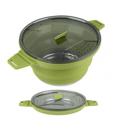 Folding pot Steel with lid 2.5 liters 31.5xssx22cm