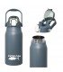 Isothermische Thermos-Flaschensport 1 Liter Rauchblau