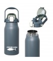 Isothermische Thermos-Flaschensport 1,5-Liter Rauchblau