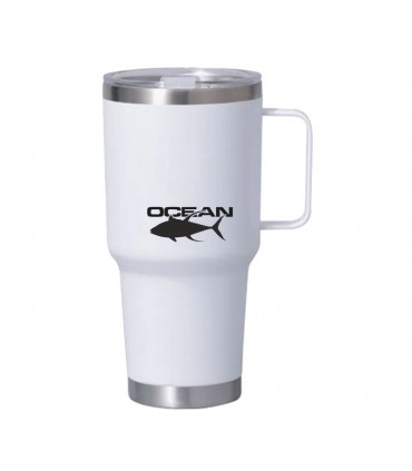 Verre isothermique avec ASA 30OZ / 900ML Blanc