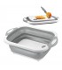 Basket / cube folding container with table cut 40x30cm
