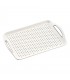 Vassoio antiscivolo con tote 45x32cm bianco
