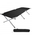 Cama dobrável dobrável acampamento 190x65x41cm