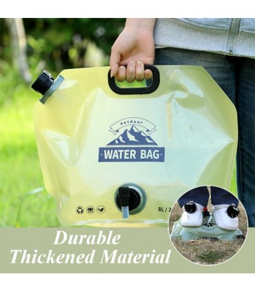 Bolsa de dobramento dobrável para água com Tapon e Tap 8L