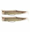 Bait Noir Minnow 2-BM90 Double Combo Bouquet de PUG 7G Sable Light Goby