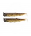 Bait Black Minnow 2-BM90 Double Combo Pug 7g Chocolate Goby