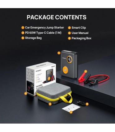Avviatore per batteria auto AFERIY 2000A 12V