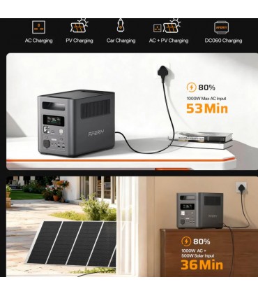 Estação de Energia Portátil Aferiy 1800W 1024Wh