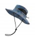 Le chapeau Ocean Angler Gyotaku bleu