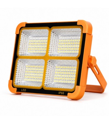 FOCO LED 300W LED rechargeable avec panneau solaire 3.7v-4800mAh
